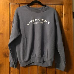 Blue Lake Michigan Unsalted Crew Neck